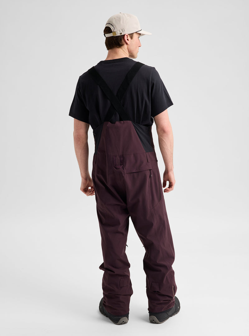 Load image into Gallery viewer, Burton Men's Reserve 2L Bib Snow Pants Bear Hug Brown 3026510E5C
