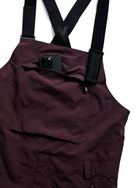 Burton Men's Reserve 2L Bib Snow Pants Bear Hug Brown 3026510E5C