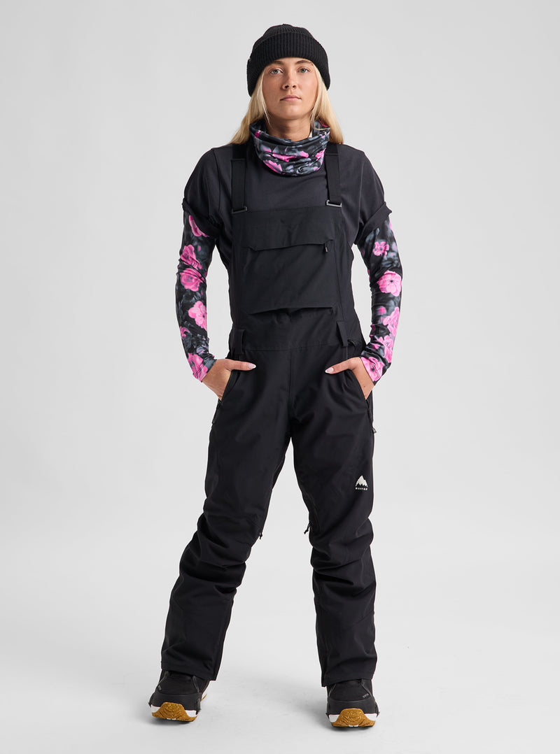 Load image into Gallery viewer, Burton Women's Reserve 2L Stretch Bib Pants True Black 3026610A04
