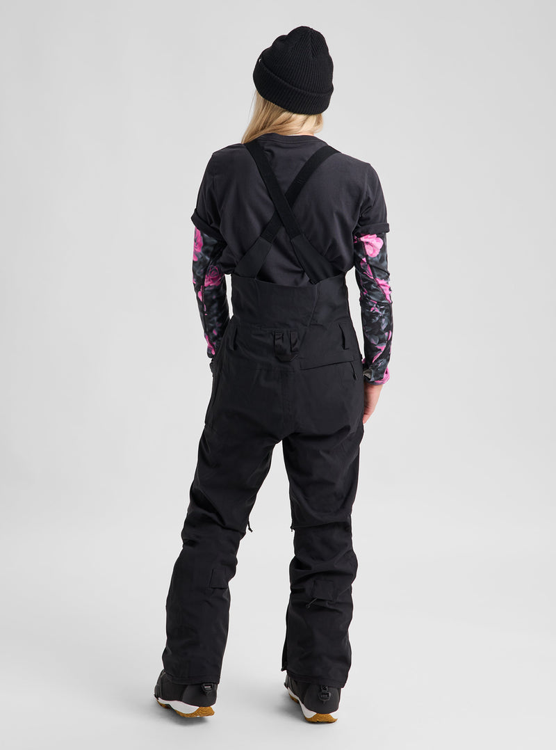Load image into Gallery viewer, Burton Women's Reserve 2L Stretch Bib Pants True Black 3026610A04
