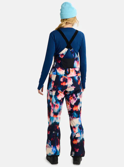 Burton Women's Reserve 2L Stretch Bib Pants Floral Blur 3026610EZH