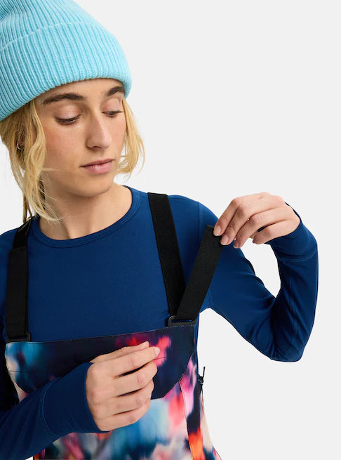 Burton Women's Reserve 2L Stretch Bib Pants Floral Blur 3026610EZH