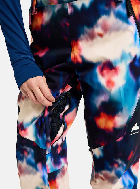 Burton Women's Reserve 2L Stretch Bib Pants Floral Blur 3026610EZH
