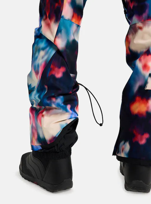 Load image into Gallery viewer, Burton Women&#39;s Reserve 2L Stretch Bib Pants Floral Blur 3026610EZH
