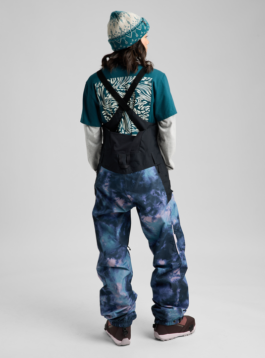 Burton Women's Burton Reserve 2L Bib Pants Crystal Dye/True Black 3027010E6P