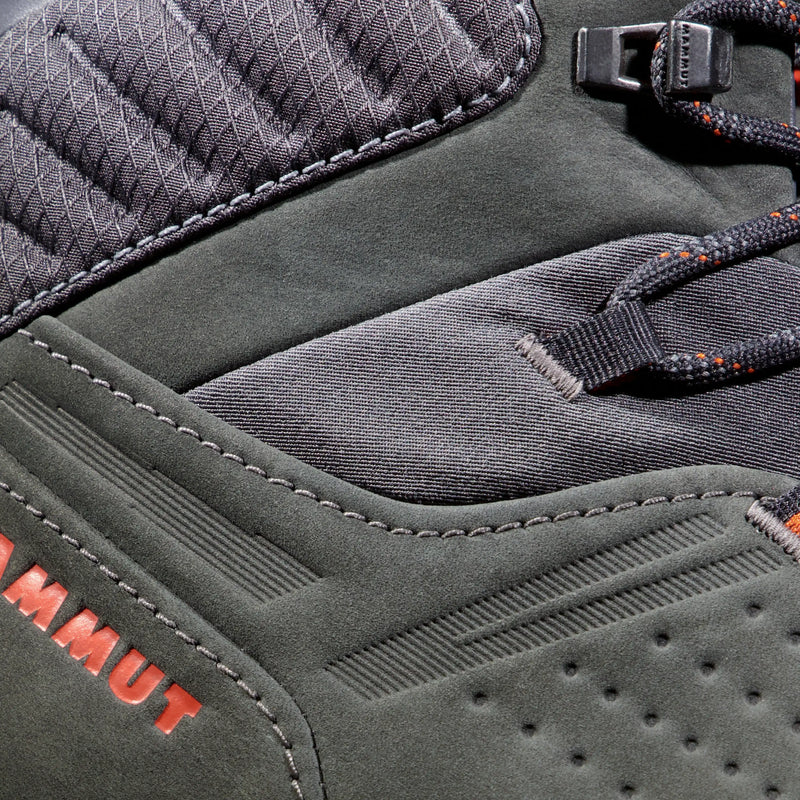 Load image into Gallery viewer, Mammut Men's Mercury IV Mid Leather Shoes Black/Hot Red 3030-04851-00654
