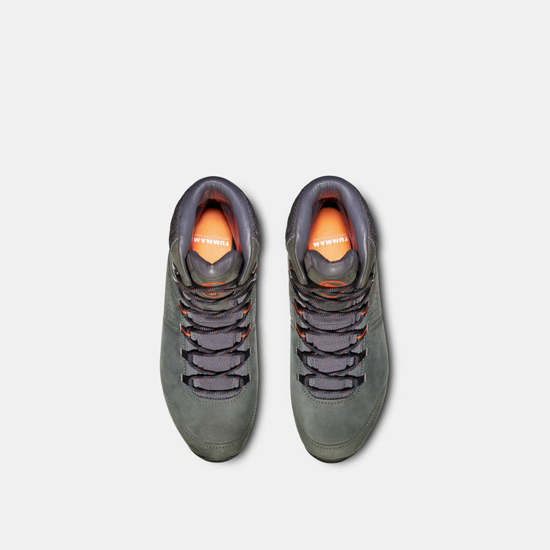 Load image into Gallery viewer, Mammut Men's Mercury IV Mid Leather Shoes Black/Hot Red 3030-04851-00654
