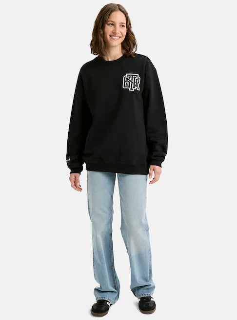 Burton Unisex Collegiate Crewneck Sweatshirt True Black 3031610A04