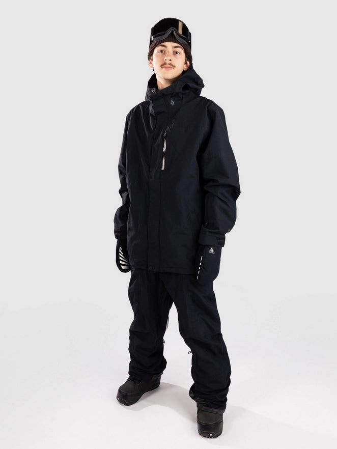 Load image into Gallery viewer, Volcom Men&#39;s L Insulated Gore-Tex Snow Jacket Black G0452602-BLK
