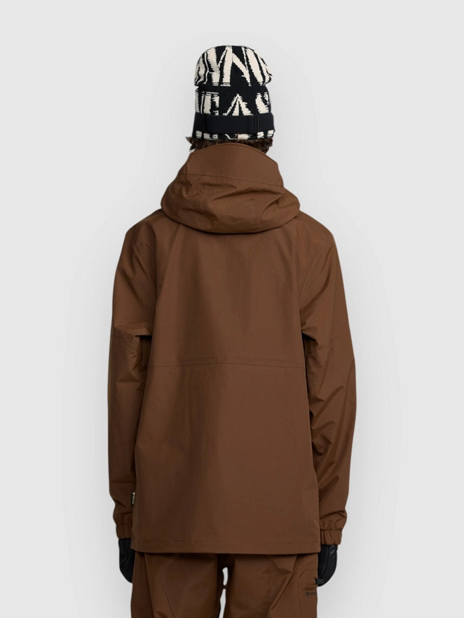 Load image into Gallery viewer, Volcom Men&#39;s L Insulated Gore-Tex Snow Jacket Brown G0452602-BRN
