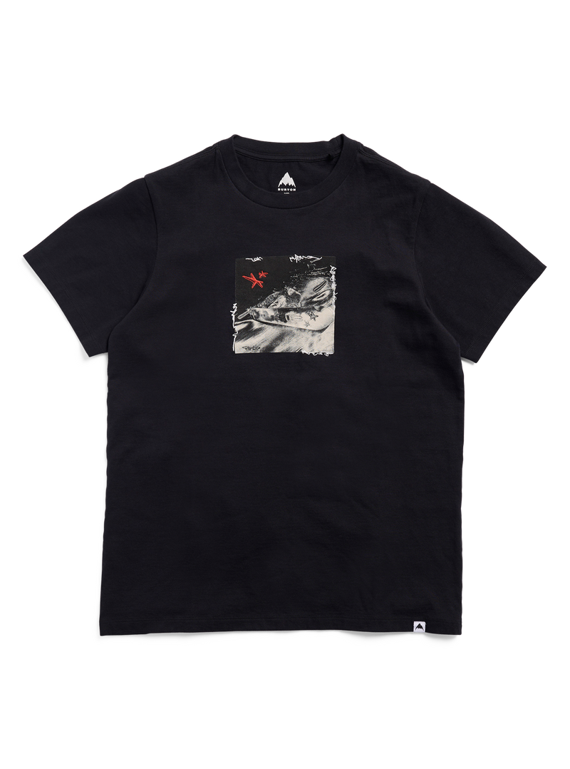 Load image into Gallery viewer, Burton Unisex Rider 27 Short Sleeve T-Shirt True Black 3075310A04
