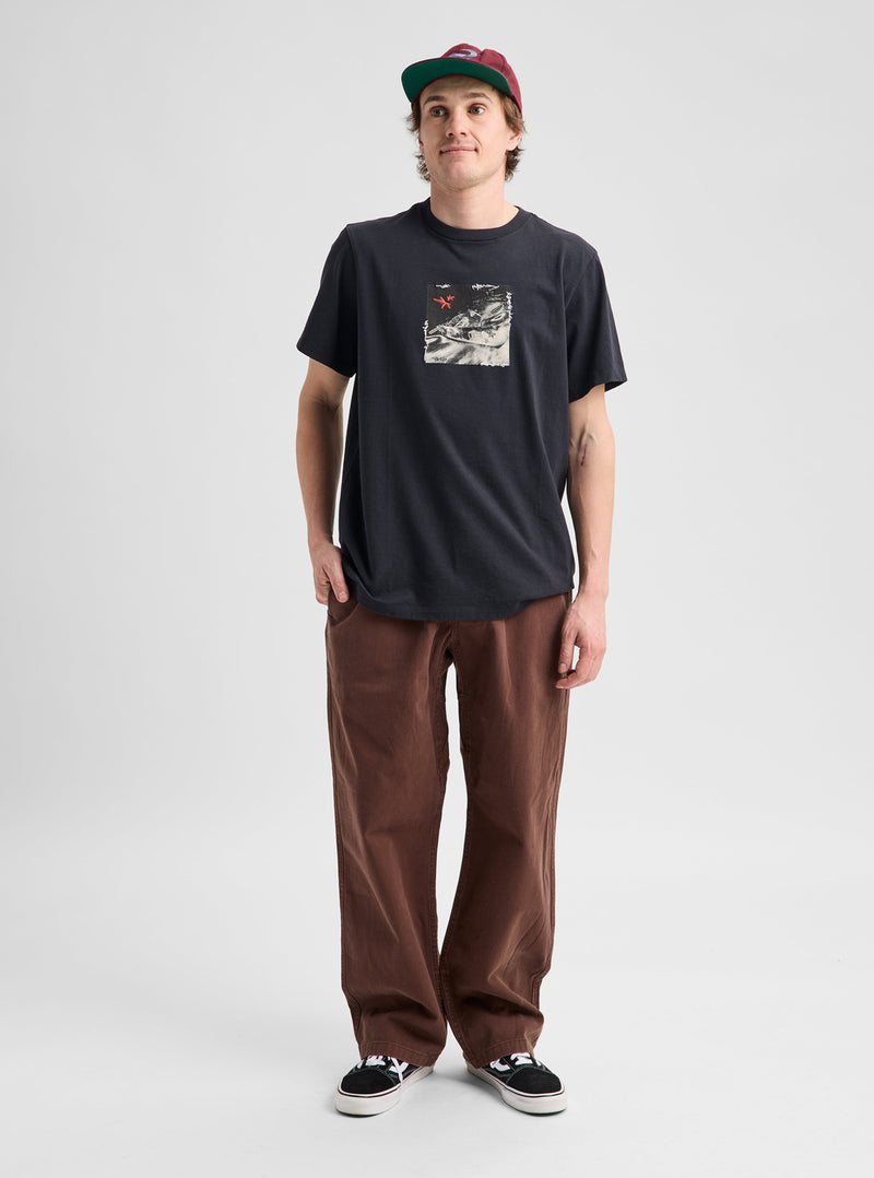 Load image into Gallery viewer, Burton Unisex Rider 27 Short Sleeve T-Shirt True Black 3075310A04
