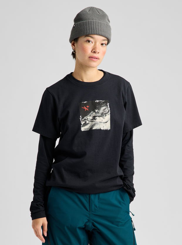Load image into Gallery viewer, Burton Unisex Rider 27 Short Sleeve T-Shirt True Black 3075310A04
