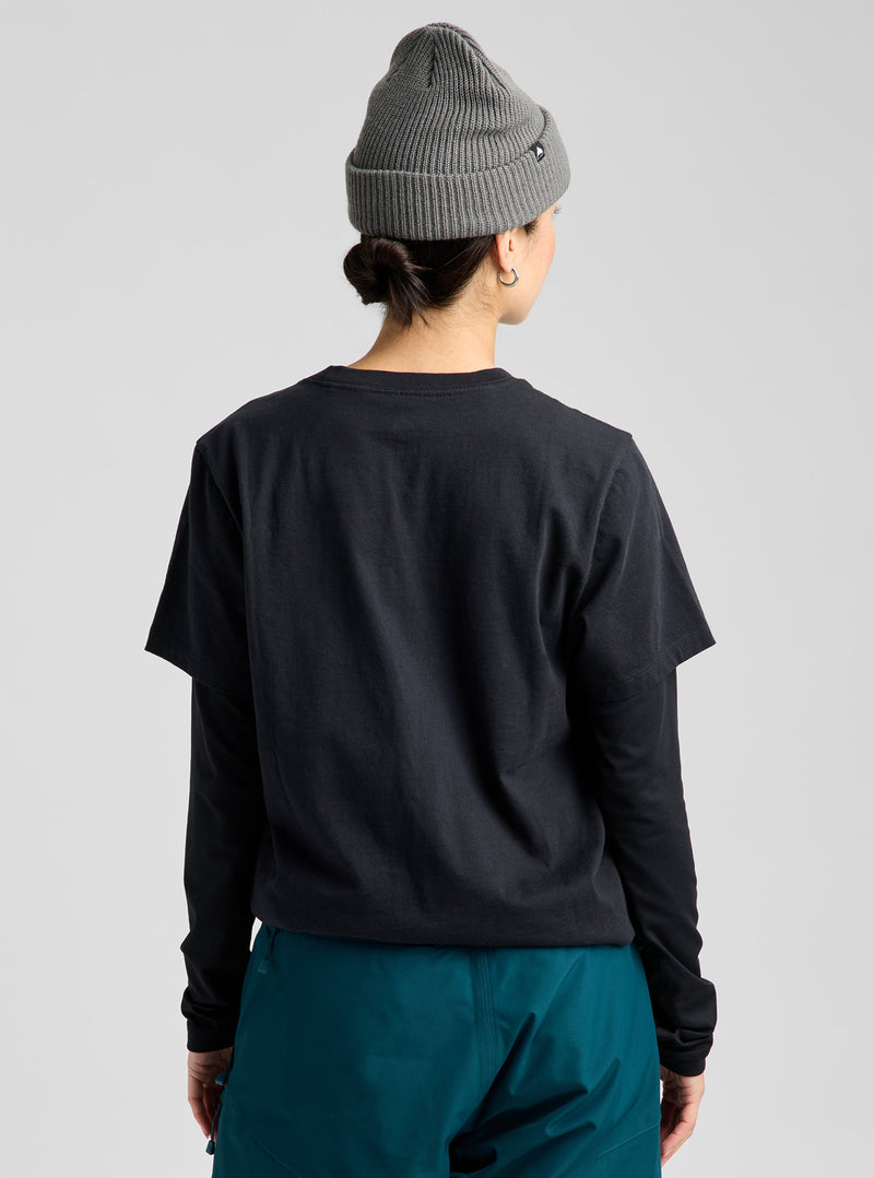 Load image into Gallery viewer, Burton Unisex Rider 27 Short Sleeve T-Shirt True Black 3075310A04
