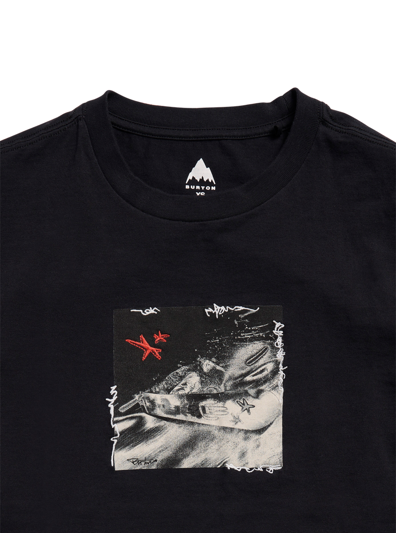 Load image into Gallery viewer, Burton Unisex Rider 27 Short Sleeve T-Shirt True Black 3075310A04
