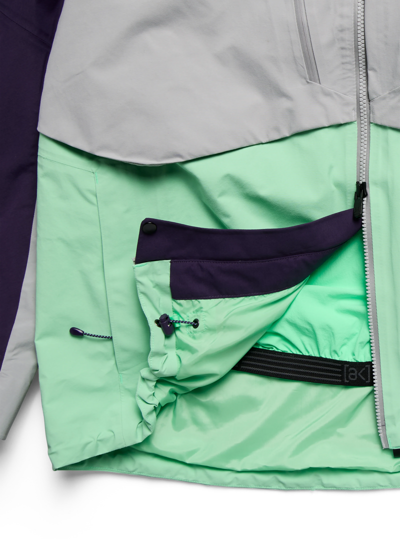 Load image into Gallery viewer, Burton Men's [ak] Swash Synthetic Insulated GORE-TEX 2L Snow Jacket Nightshade Purple/Apparition Gray/Green Voltage 3075710E4RRG0
