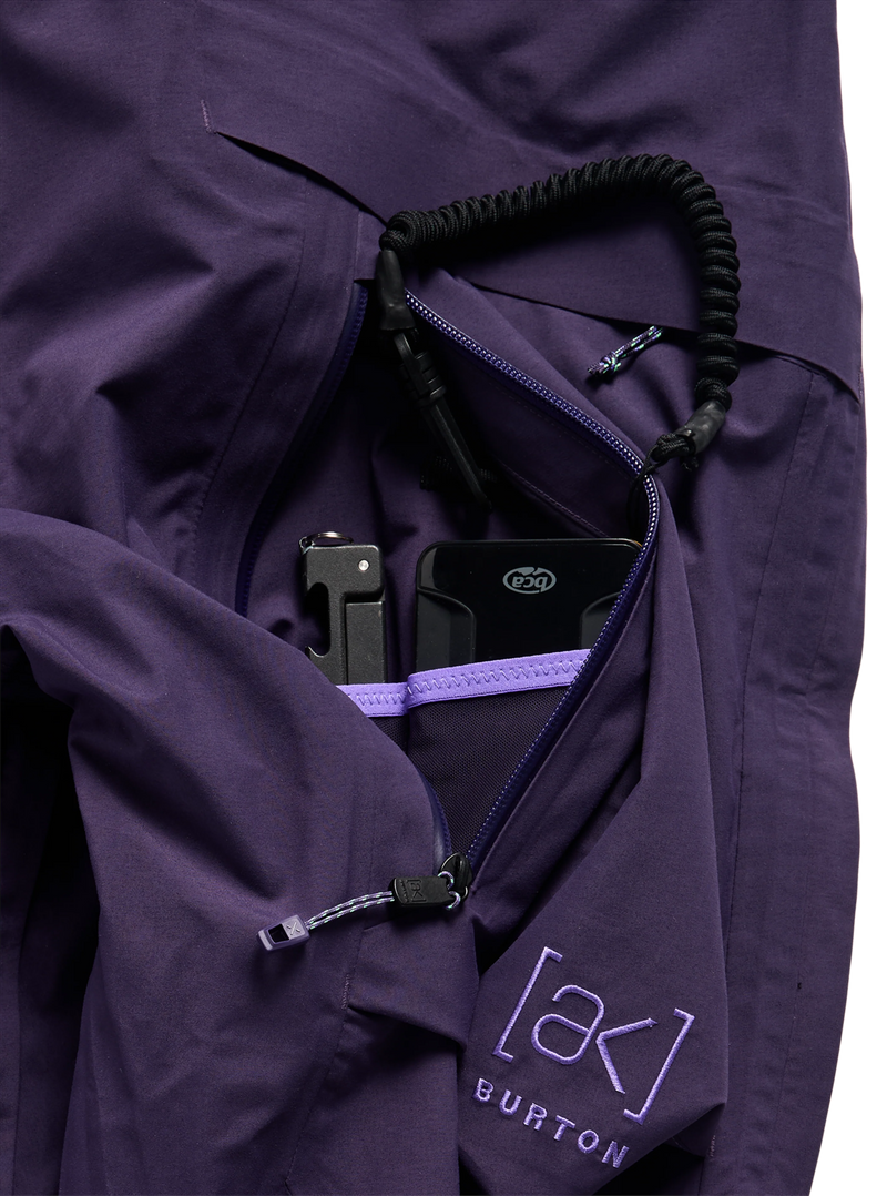 Load image into Gallery viewer, Burton Men's [ak] Cyclic GORE-TEX 2L Bib Snow Pants Nightshade Purple 3076510E7ZRG0
