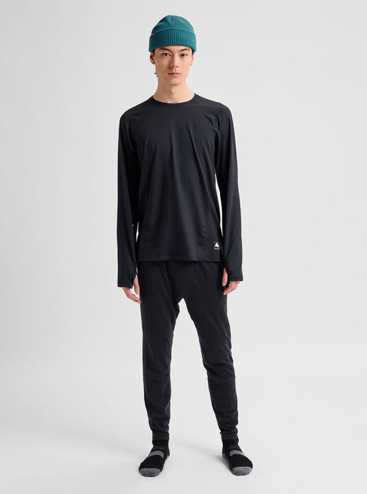 Burton Men's Synthetic Midweight Base Layer Crew True Black 3077310A04RG