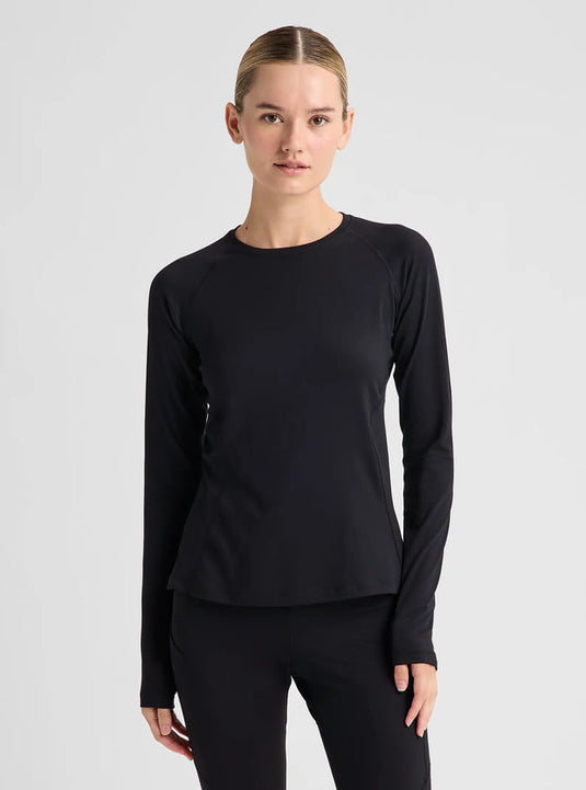 Burton Women's Synthetic Midweight Base Layer Crew True Black 3077410A04RG