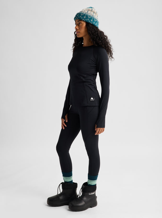Load image into Gallery viewer, Burton Women's Synthetic Lightweight Base Layer Crewneck True Black 3077910A04RG
