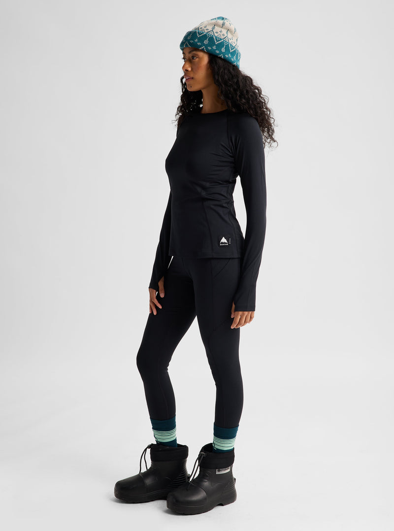 Load image into Gallery viewer, Burton Women's Lightweight Base Layer Crewneck True Black 3077910A04RG0
