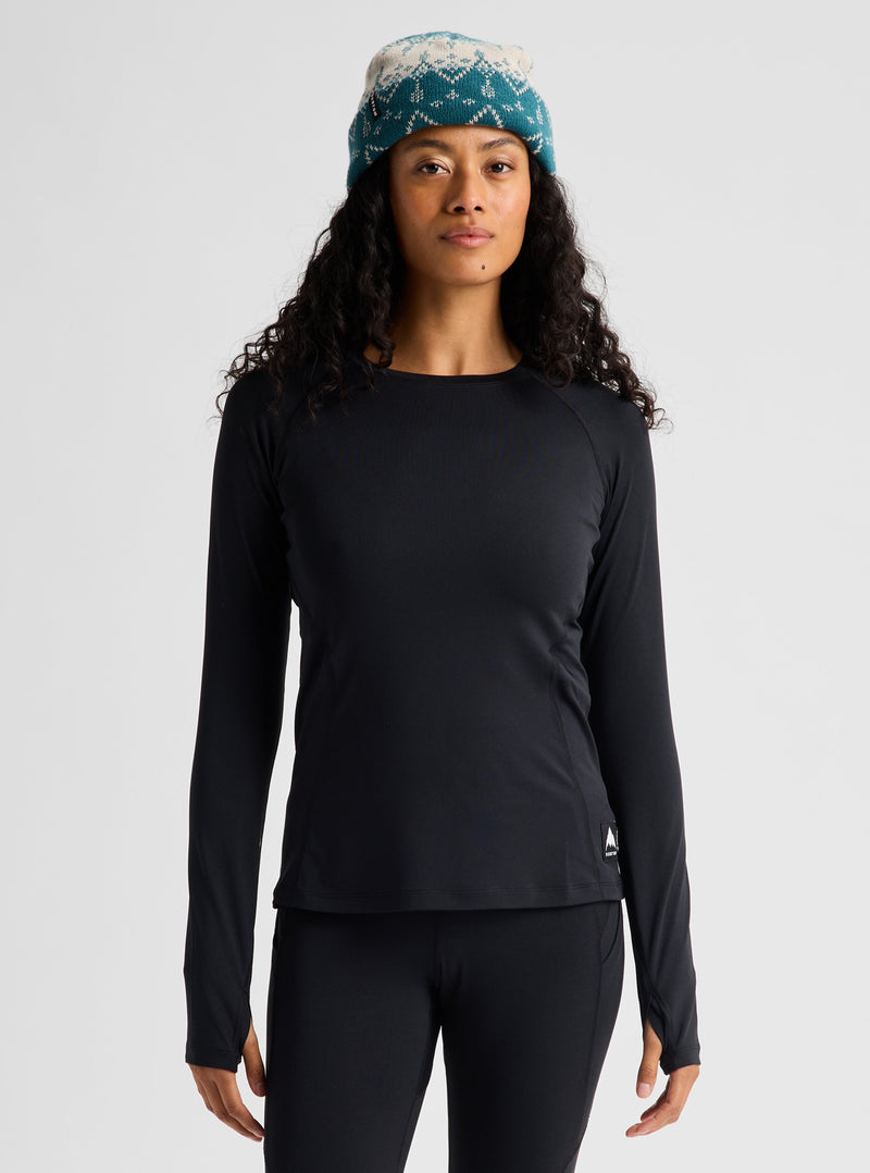 Load image into Gallery viewer, Burton Women's Lightweight Base Layer Crewneck True Black 3077910A04RG0
