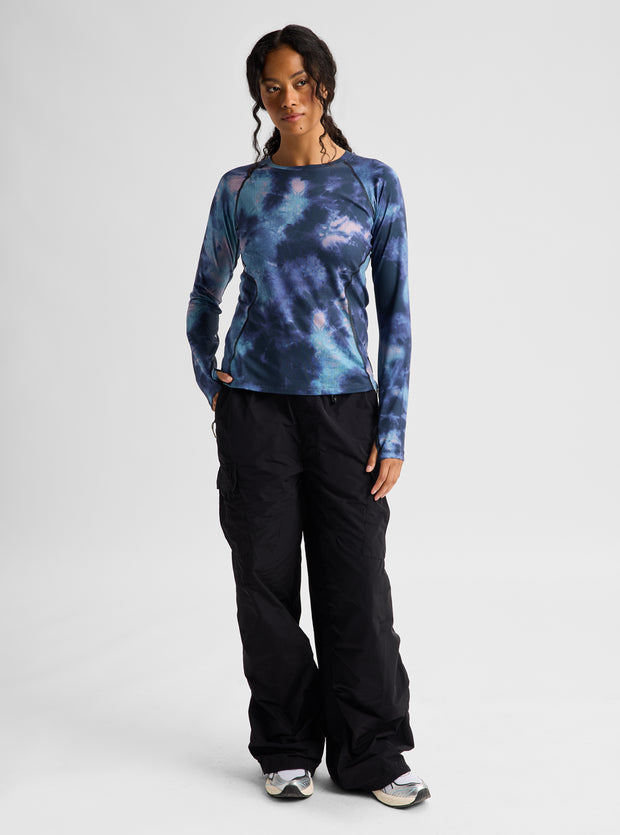 Load image into Gallery viewer, Burton Women's Synthetic Lightweight Base Layer Crewneck Crystal Dye 3077910E4URG
