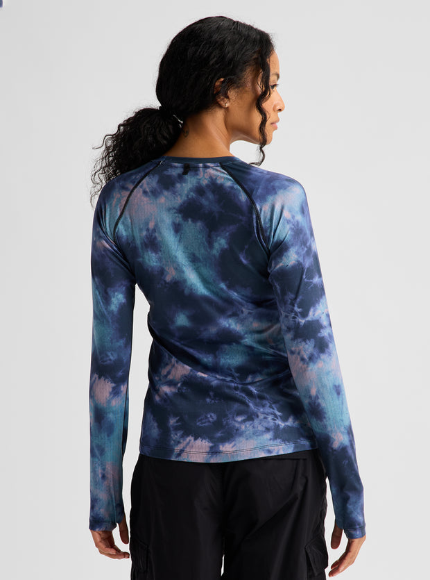 Load image into Gallery viewer, Burton Women's Synthetic Lightweight Base Layer Crewneck Crystal Dye 3077910E4URG
