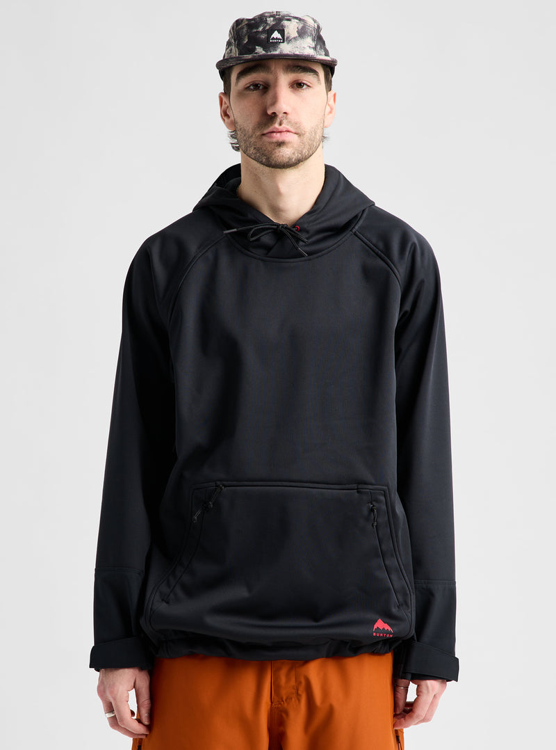 Load image into Gallery viewer, Burton Men's Crown Weatherproof Riding Pullover Hoodie True Black 3098110A04
