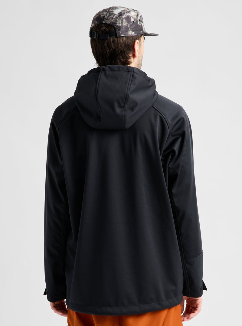 Load image into Gallery viewer, Burton Men's Crown Weatherproof Riding Pullover Hoodie True Black 3098110A04
