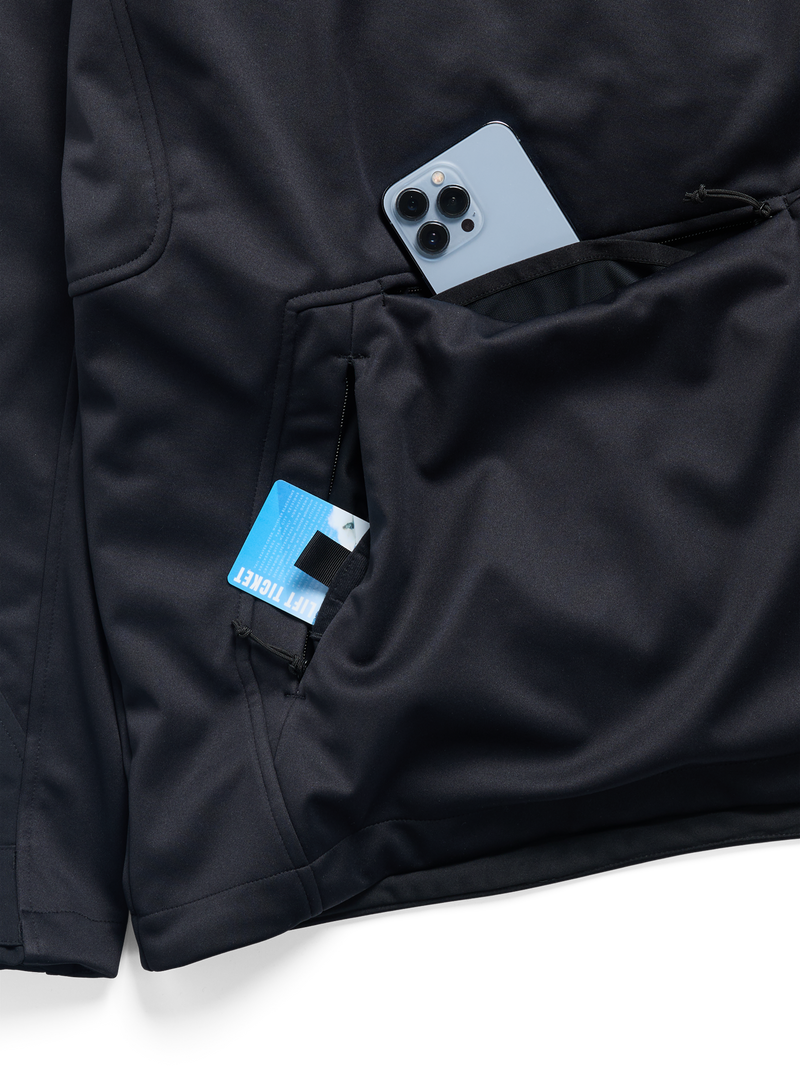 Load image into Gallery viewer, Burton Men's Crown Weatherproof Riding Pullover Hoodie True Black 3098110A04
