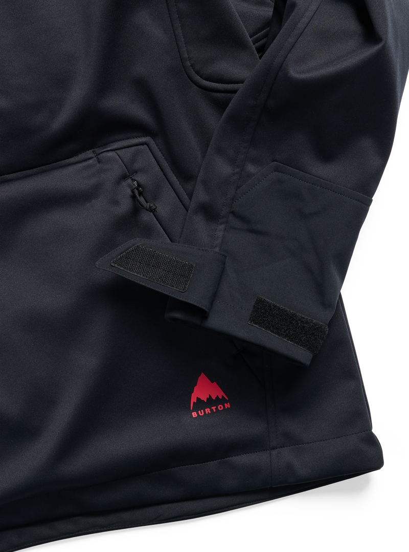 Load image into Gallery viewer, Burton Men's Crown Weatherproof Riding Pullover Hoodie True Black 3098110A04
