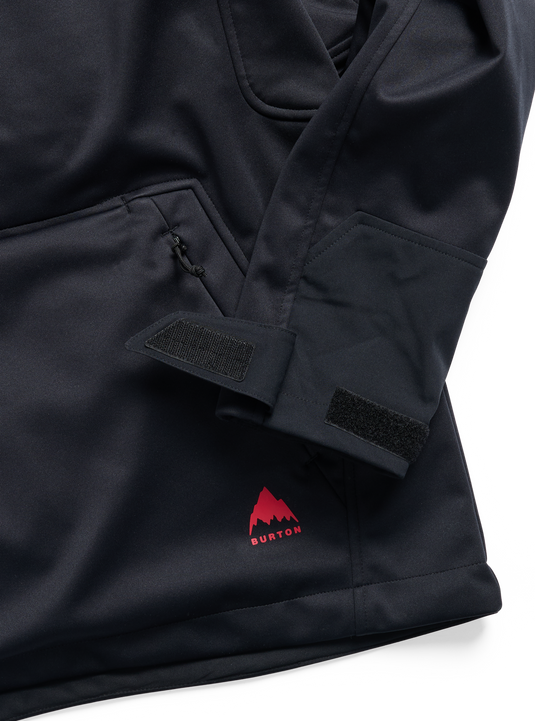 Burton Men's Crown Weatherproof Riding Pullover Hoodie True Black 3098110A04