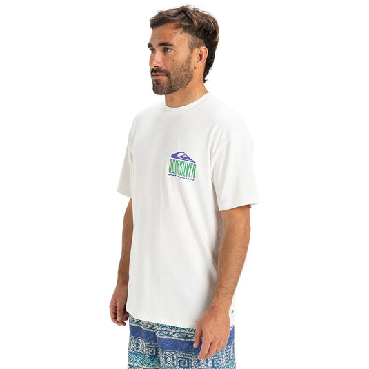 Quiksilver Men's Everyday Short Sleeve UPF 50 Surf T-Shirt White AQYWR03135-WBK0