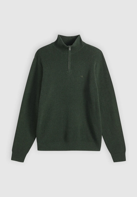 Levi's Men's Housemark Quarter Zip Sweater Duffel Bag Heather Green 0058U0001
