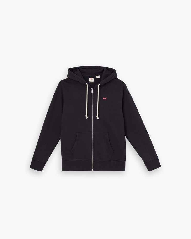 Load image into Gallery viewer, Levi&#39;s Mens&#39; Original Zip-Up Hoodie Black 345840016
