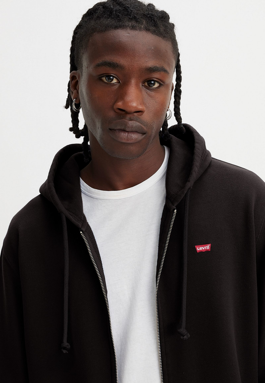 Levi's Mens' Original Zip-Up Hoodie Black 345840016