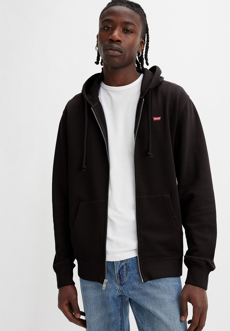 Load image into Gallery viewer, Levi&#39;s Mens&#39; Original Zip-Up Hoodie Black 345840016
