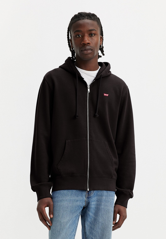 Levi's Mens' Original Zip-Up Hoodie Black 345840016