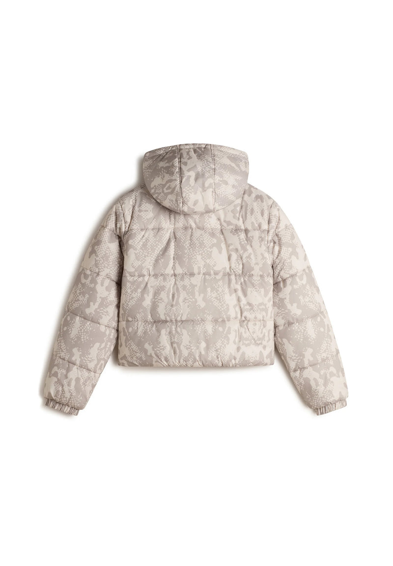 Load image into Gallery viewer, Vans Women&#39;s Hillgate Cropped Puffer Jacket Taupe Mist VN000PK2EN91
