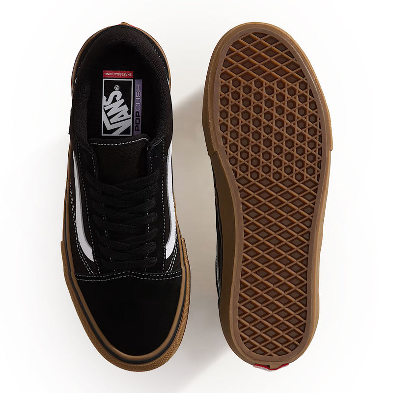 Load image into Gallery viewer, Vans Unisex Skate Old Skool Shoe Gum Black/White VN000EDNB9K
