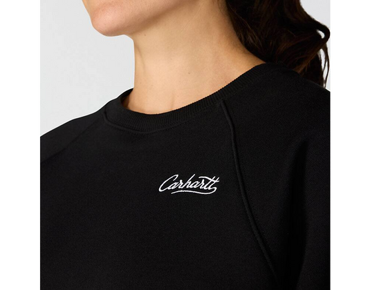 Carhartt Women's Sawyer Crewneck Sweatshirt Black 107415-BLK