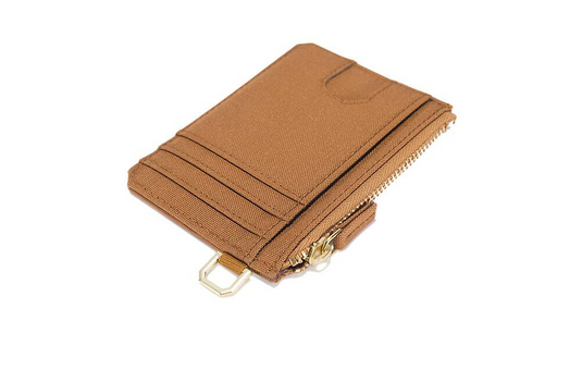 Carhartt Unisex Nylon Duck Zip Card Keeper Wallet Brown 801977-211