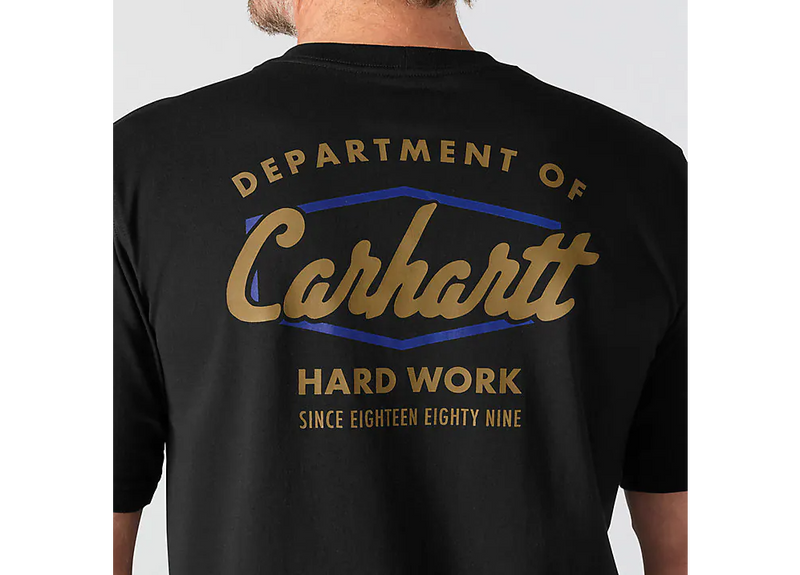 Load image into Gallery viewer, Carhartt Men's Irvine Relaxed Hardwork T-shirt Black 107735-N04

