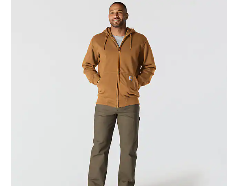 Load image into Gallery viewer, Carhartt Men's Paxton Full Zip Sweatshirt Hoodie Carhartt Brown 100614-BRN
