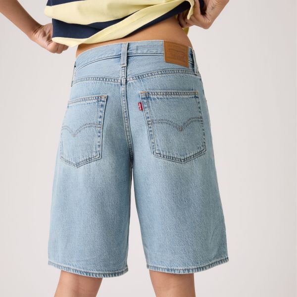 Load image into Gallery viewer, Levi's Women's Baggy Dad Jorts Shorts Blue 000MJ0017
