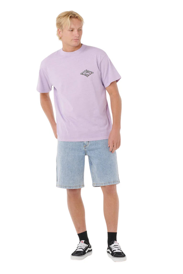 Load image into Gallery viewer, Rip Curl Men's Raw Energy Trash T-Shirt Lavender 0U5MTE-2362
