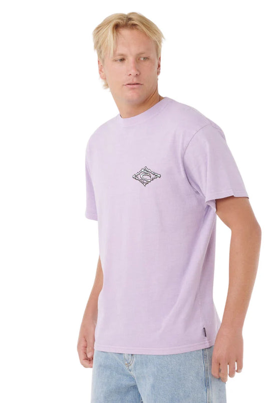 Rip Curl Men's Raw Energy Trash T-Shirt Lavender 0U5MTE-2362