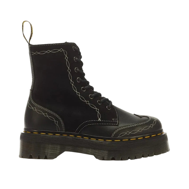 Load image into Gallery viewer, Dr. Martens Women's Jadon Desert Rodeo Classic Pull Up Bronx Suede Shoes Black 43557001
