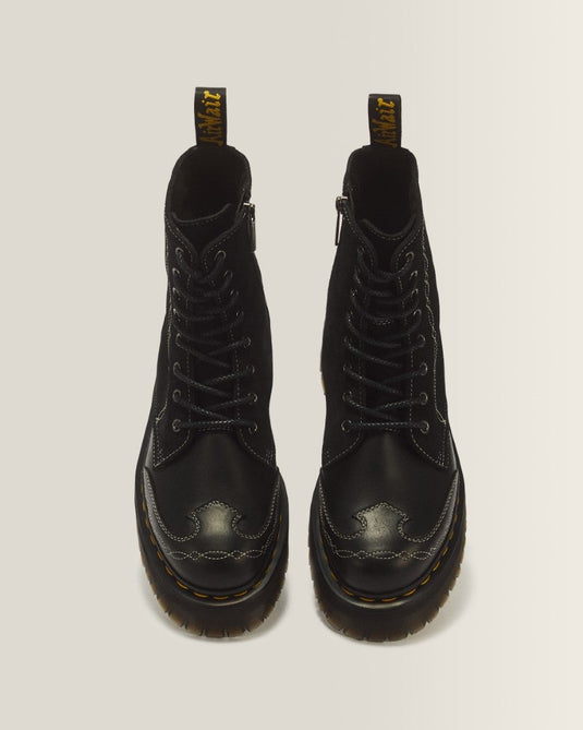 Dr. Martens Women's Jadon Desert Rodeo Classic Pull Up Bronx Suede Shoes Black 43557001
